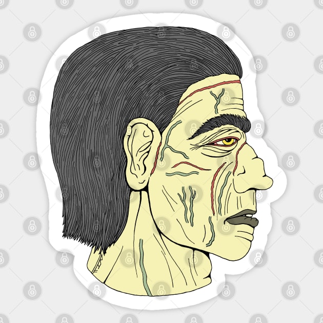 Frankenstein's Monster Sticker by AzureLionProductions